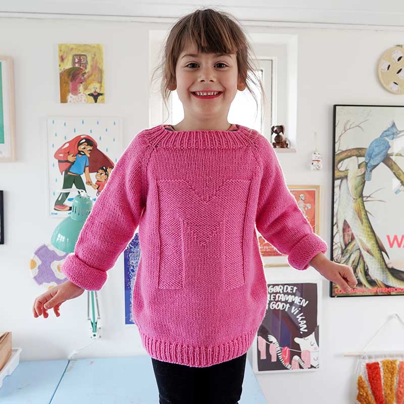 My Letter Sweater - Strikkeopskrift