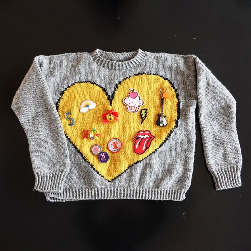 DEL DIT HJERTE SWEATER - STRIKKEOPSKRIFT